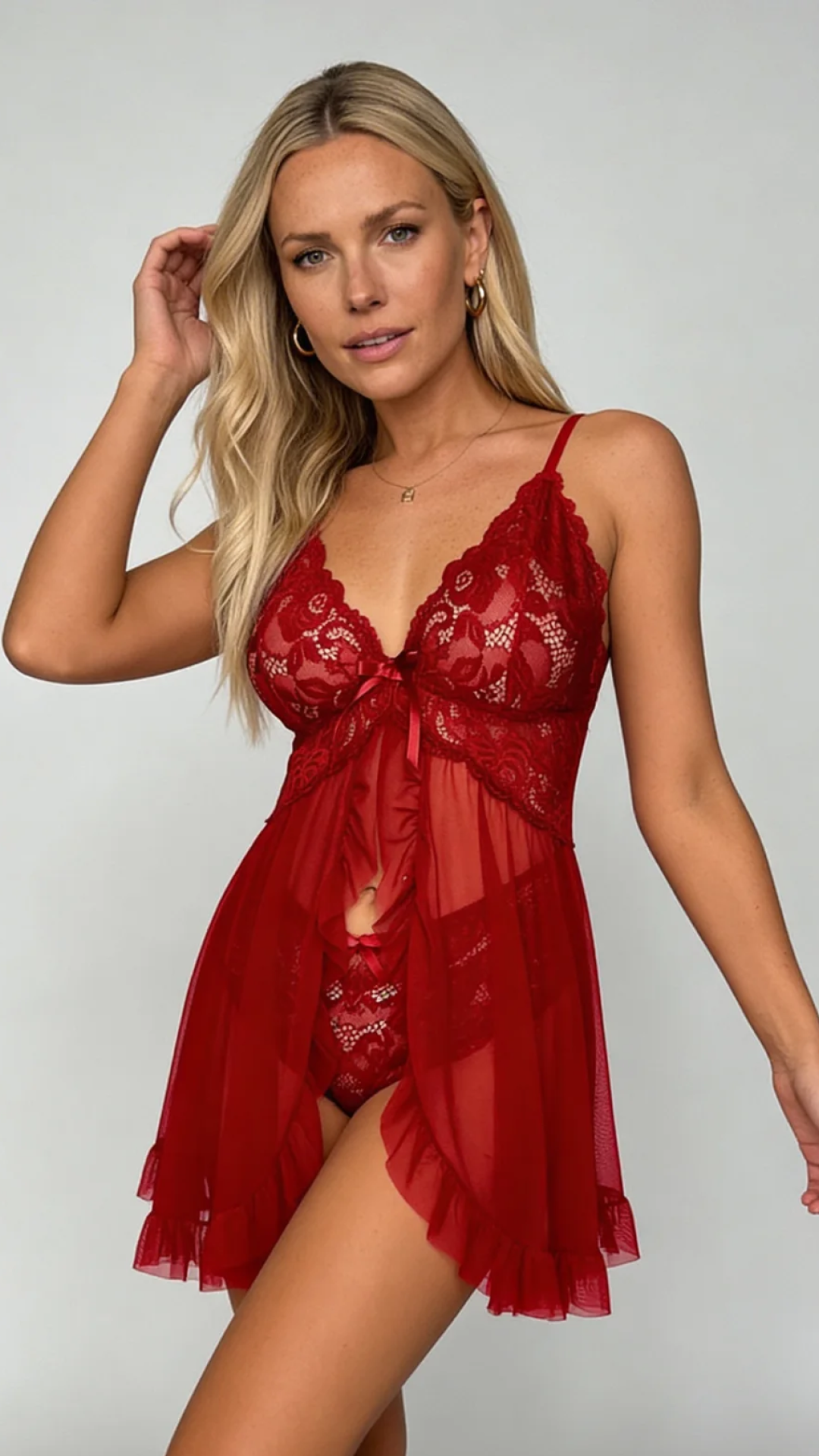 Set Chemise e Slip con Pizzo Lucia